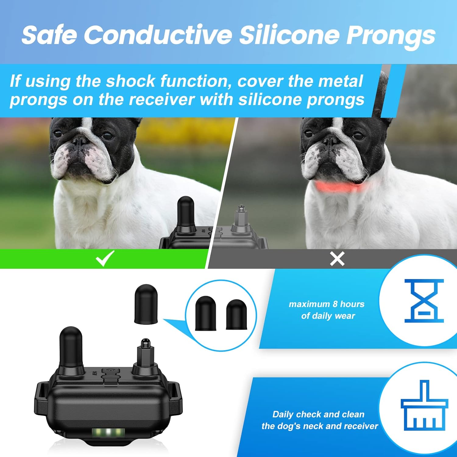Dog Training Collar with 7 Training Modes, 2600Ft Remote Electronic Dog Shock Collar, Electric Shock Collar for Small Medium Large Dogs (Green1)