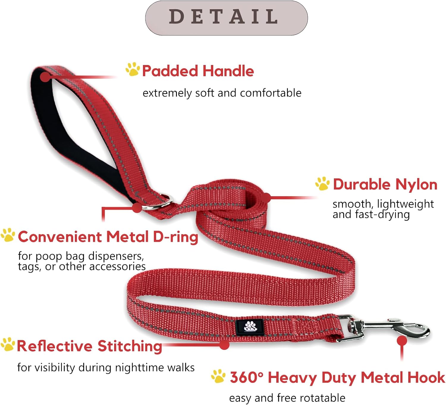 FURRYFECTION Reflective Dog Collar and Leash Set with Quick Release Buckle, Padded with Neoprene Adjustable Nylon Dog Collar for Small Medium and Large Dogs (Medium Collar+5FT Leash, Teal)